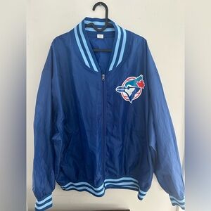 Vintage 1990s Toronto Blue Jays Baseball Windbreaker Jacket Size XL